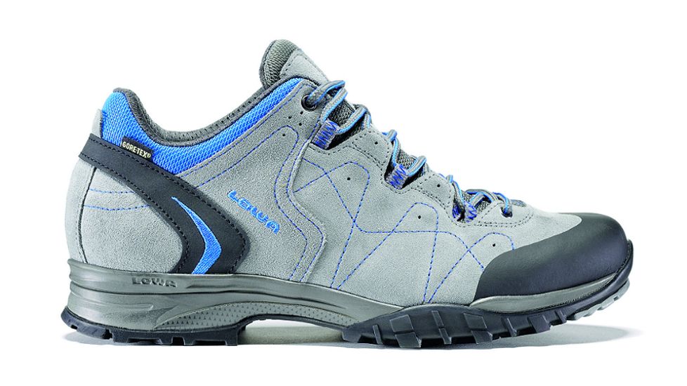 Lowa Focus GTX Lo Shoe - Men's-7.5 US-Grey/Blue