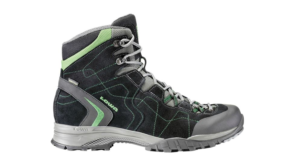 Lowa Focus GTX Mid Hiking Boot - Men's-Black/Green-14 US