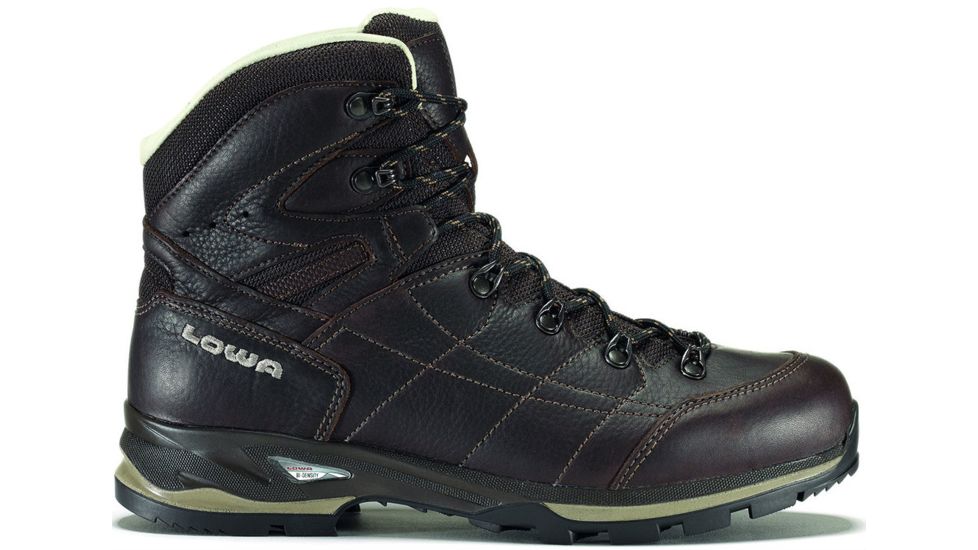 Lowa Hudson LL Mid Hiking Boot - Mens-Dark Brown-Medium-10 US
