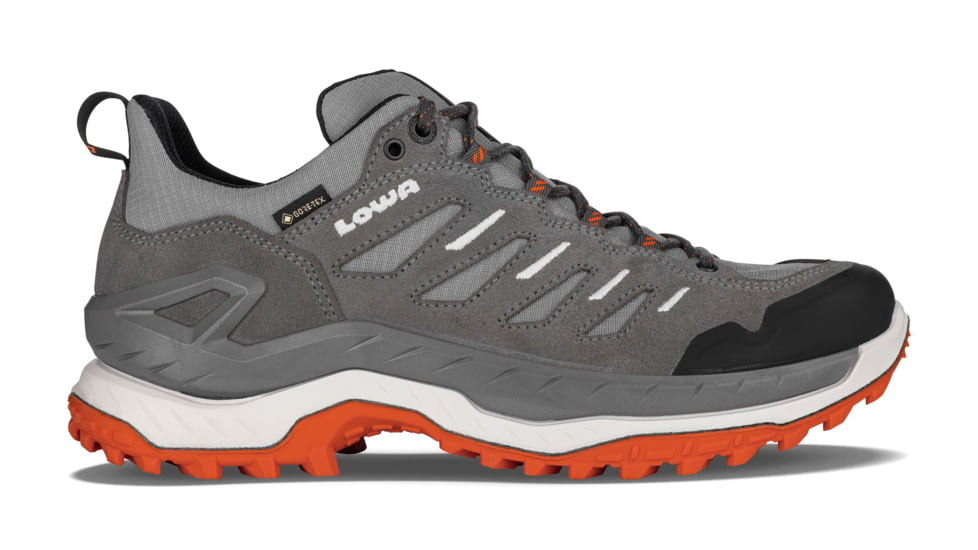 Lowa Innovo GTX Lo Hiking Shoes- Men's, Grey/Flame, 8, 197827043379
