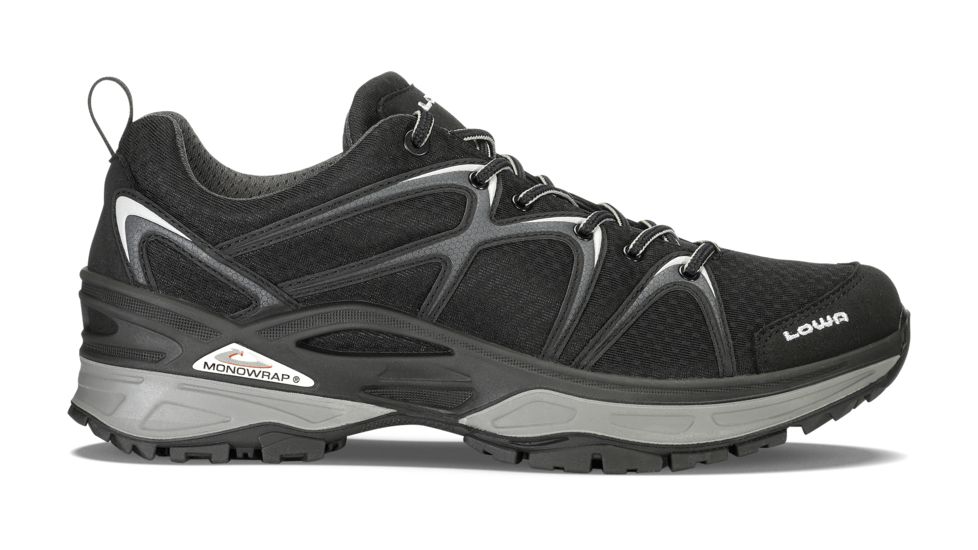 Lowa Innox GTX Lo Hiking Shoe - Mens, Black/Gray, 10.5, Medium, 3106019930-BLKGRY-M105