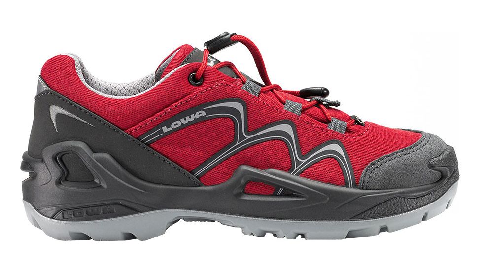 Lowa Innox GTX Lo Jr Hiking Shoe - Kid's-Red/Grey-1 Youth