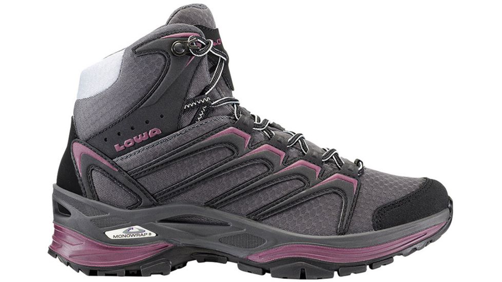 Lowa Innox GTX Mid Hiking Boot - Women's-Anthracite/Prune-Medium-6.5