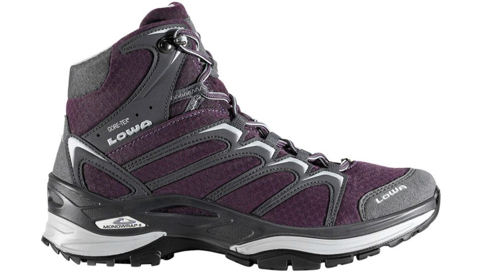 Lowa Innox GTX Mid Hiking Boot - Women's-Eggplant/Grey-Medium-6.5