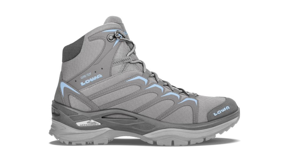 Lowa Innox GTX Mid Hiking Boot - Womens, Grey/Light Blue, 10, Medium, 3206079070-GRYLBU-M100