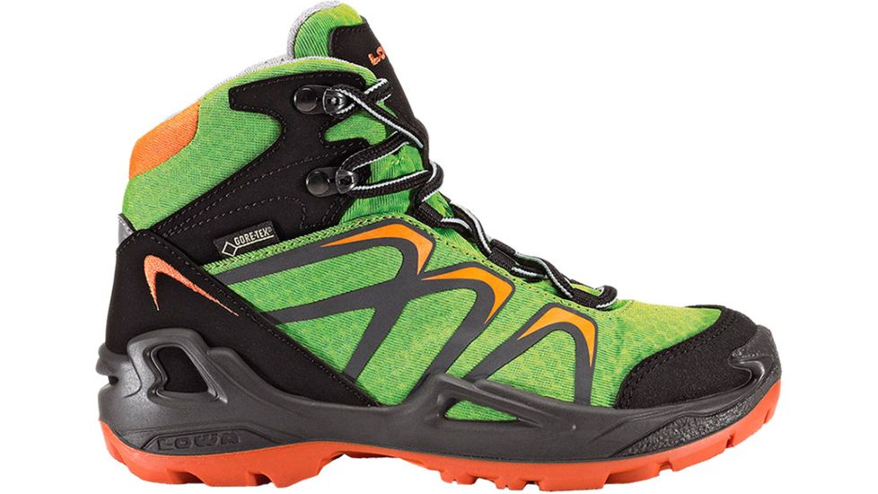 Lowa Innox GTX Mid Jr Hiking Boot - Kid's-Lime/Orange-13 Kid