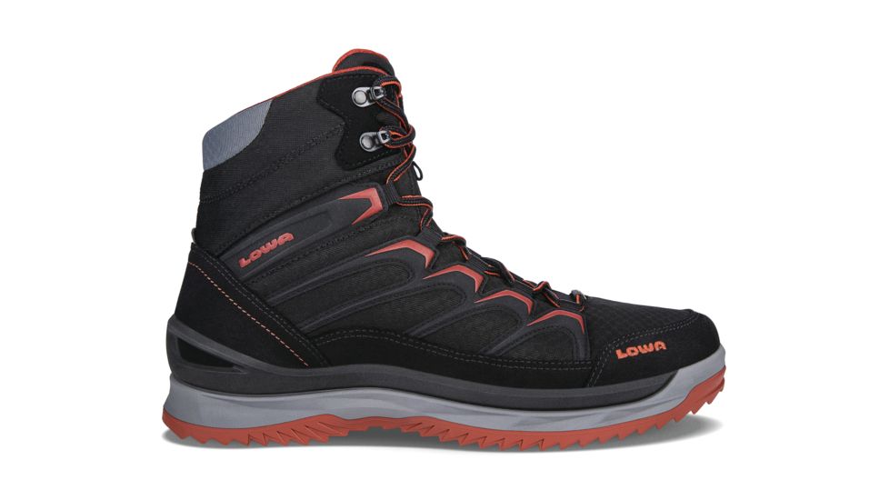 Lowa Innox Ice GTX Mid Winter Boot - Mens, Black/Terracotta, 9, Medium, 4106019959-BLKTER-M090