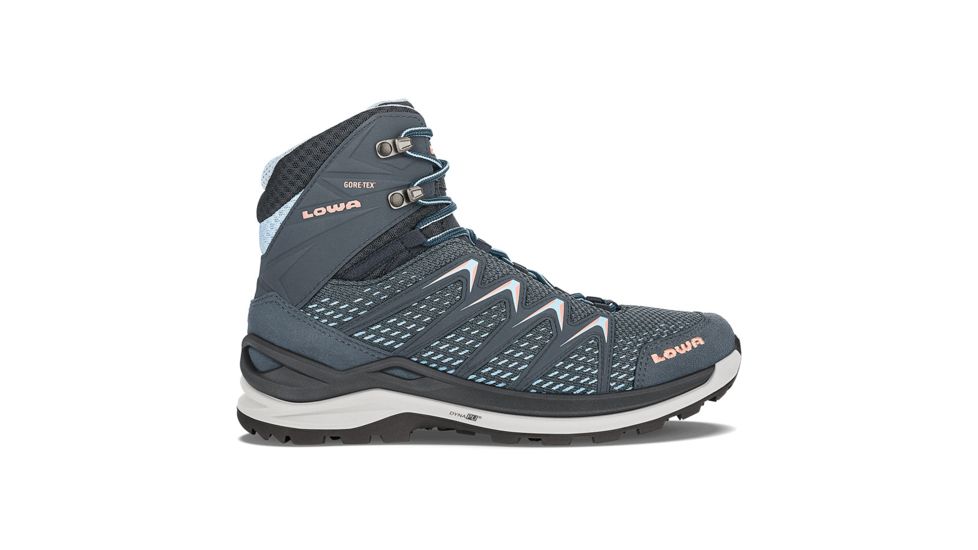 Lowa Innox Pro GTX Mid Hiking Boots - Womens, Steel Blue/Salmon, Medium, 5.5, 3207037922-STBUSA-MD-5.5
