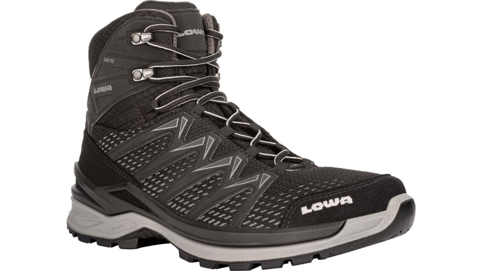 Lowa Innox Pro GTX Mid Hiking Shoes - Men's, 13 US, Medium, Black/Gray, 3107039930-BLKGRY-13 US