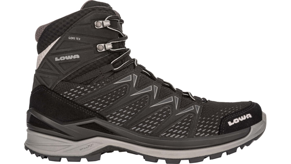 Lowa Innox Pro GTX Mid Hiking Shoes - Men's, 13 US, Medium, Black/Gray, 3107039930-BLKGRY-13 US