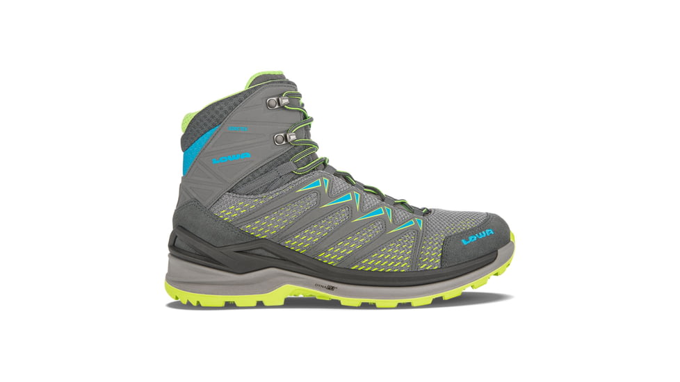 Lowa Innox Pro GTX Mid Hiking Shoes - Men's, 12 US, Medium, Graphite/Lime, 3107039706-GRPLIM-12 US