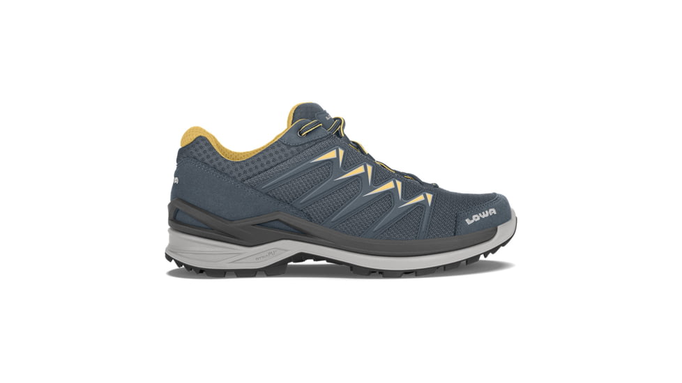 Lowa Innox Pro Lo Hiking Shoes - Mens, Steel Blue/Mustard, 12 US, Medium, 3107079785-STBUMU-12 US
