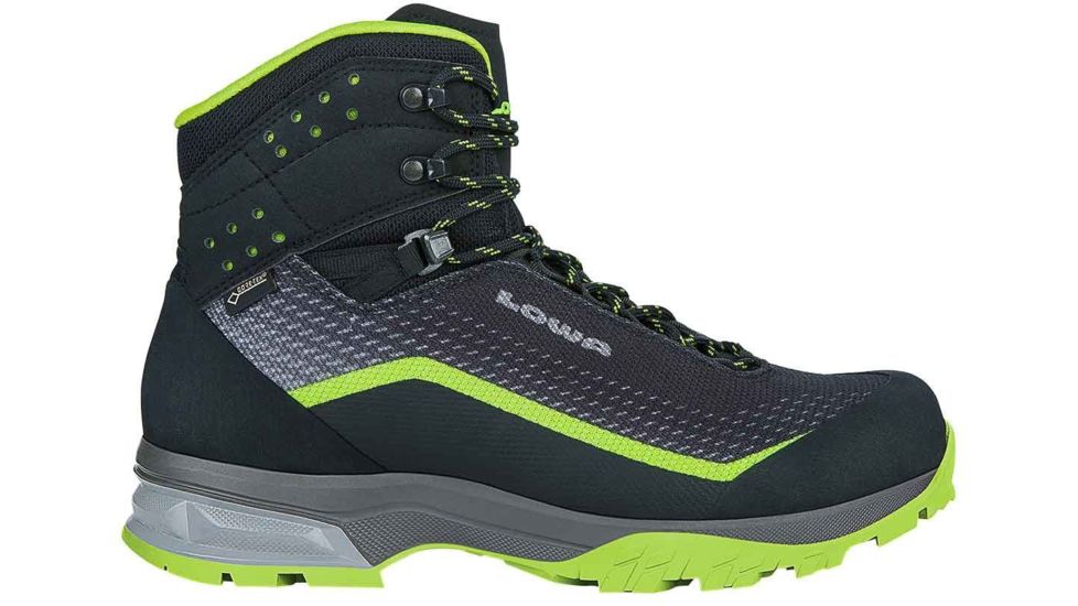 Lowa Irox GTX Mid Backpacking Boot - Men's, Black/Lime, 14, Medium, 2107469903-BLKLIM-M140