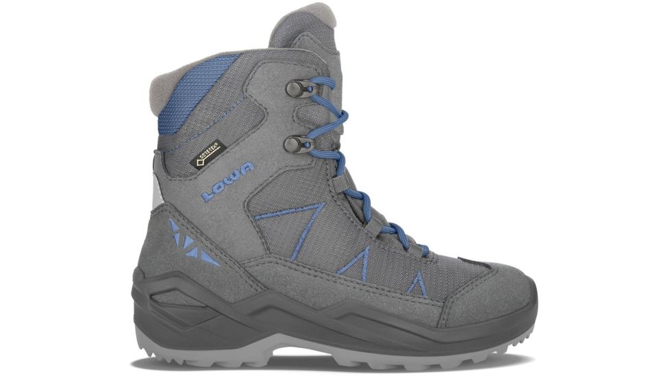 Lowa Jonas GTX Mid Footwear Winter Boots - Unisex, Anthracite/Blue, Medium, 13, 6405549743-AU-MD-M310