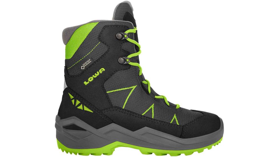Lowa Jonas GTX Mid Footwear Winter Boots - Unisex, Black/Lime, Medium, 13, 6405549903-BM-MD-M310
