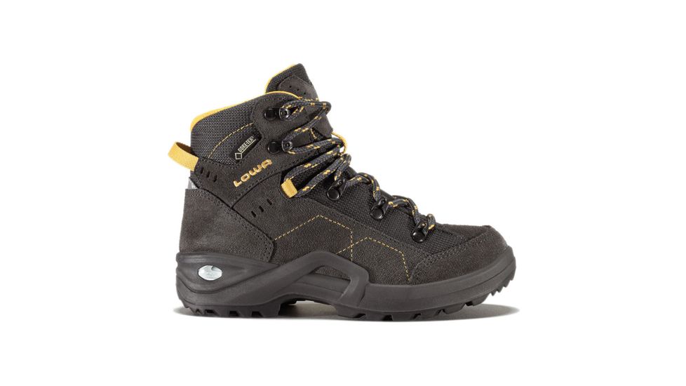 Lowa Kody III GTX Mid Footwear Boots - Unisex, Anthracite/Yellow, Medium, 4, 3500999750-AL-MD-M360