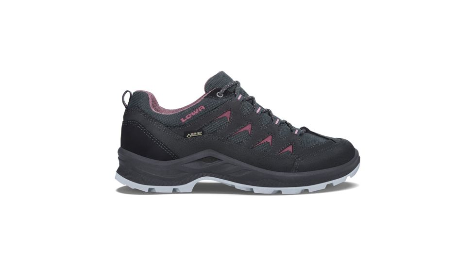 Lowa Levante GTX Lo Hiking Boots - Womens, Anthractite/Rose, Medium, 9.5, 3205619707-ANTROS-MD-9.5