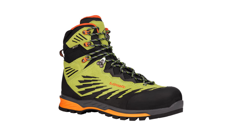 Lowa Lowa Alpine Evo GTX Boots - Mens, Lime/Flame, 10, 2100707253-LIMFLM-M-10
