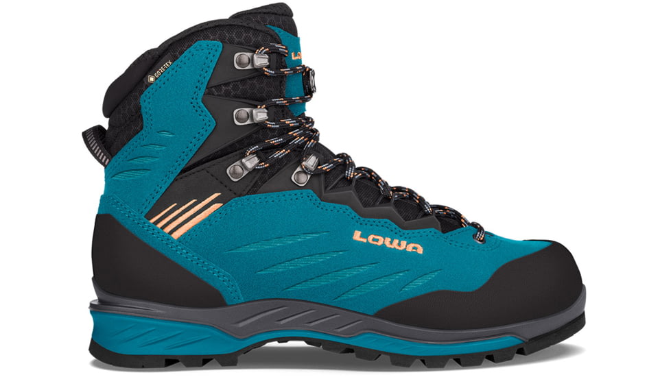 Lowa Cadin II GTX Mid Shoes - Womens, Turquoise/Mandarin, 6, 2200956915-TURMAN-M-6