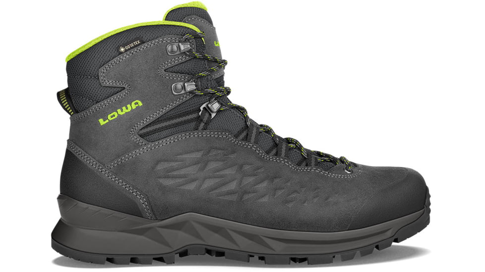 Lowa Explorer II GTX Mid Shoes - Men's, Anthracite/Lime, 14, 2107609702-ANTLIM-M-14