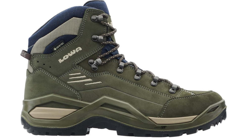 Lowa Renegade Evo GTX Mid Hiking Boots- Men's, Olive/Navy, 10 US, 3119167849-Medium-10