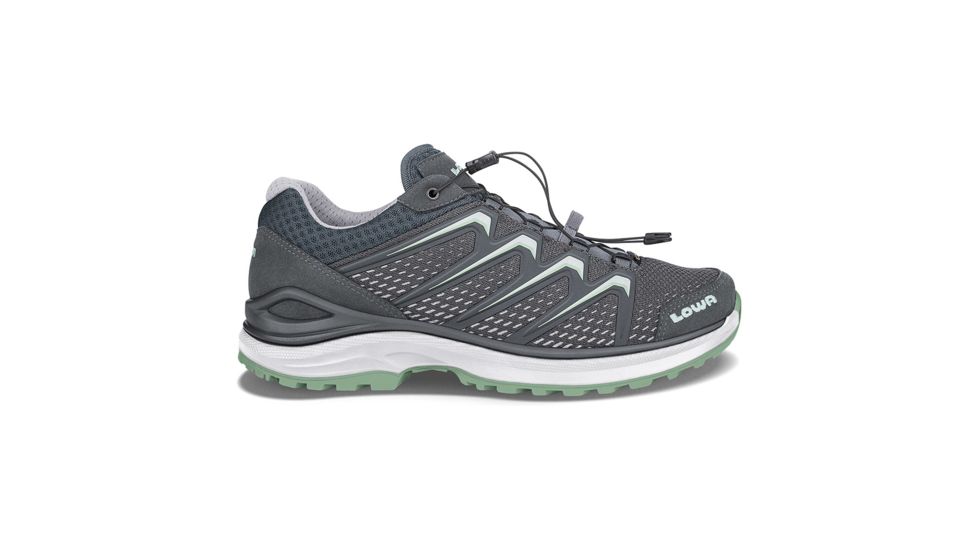 Lowa Maddox GTX Lo Hiking Boots - Womens, Gray/Jade, Medium, 7, 3206099010-GRYJAD-MD-7