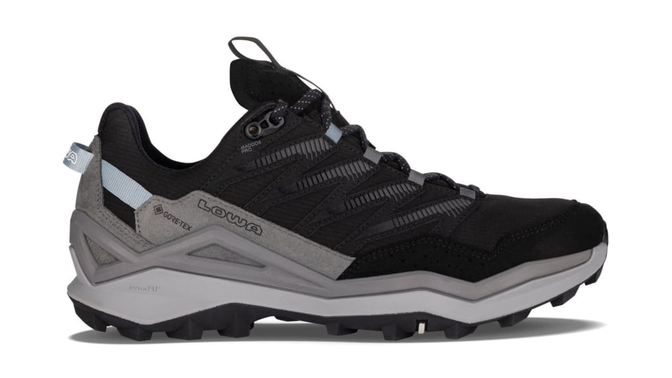 Lowa Maddox Pro GTX Lo Hiking Shoes - Women's, Black/Grey, 7.5, 197827041726