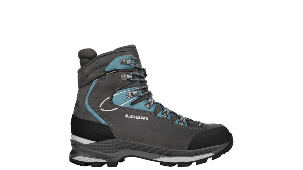 Lowa Mauria Evo GTX Hiking Shoes - Women's, WIde, Anthracite/Turquoise, 5, 197827019275