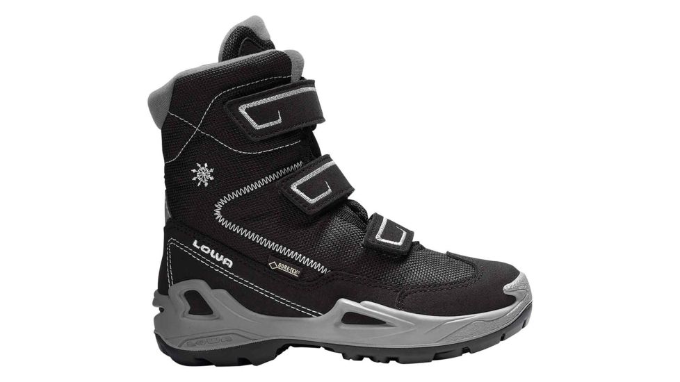 Lowa Milo GTX Hi Boot - Kids, Black/Light Gray, 31 EU, Medium, 6405409923-BLKLGY-M310