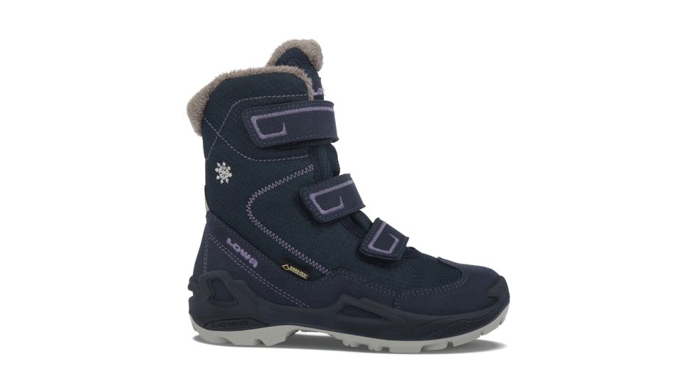 Lowa Milo GTX Hi Boot - Kids, Navy/Lilac, 31 EU, Medium, 6405406945-NAVLIL-M310