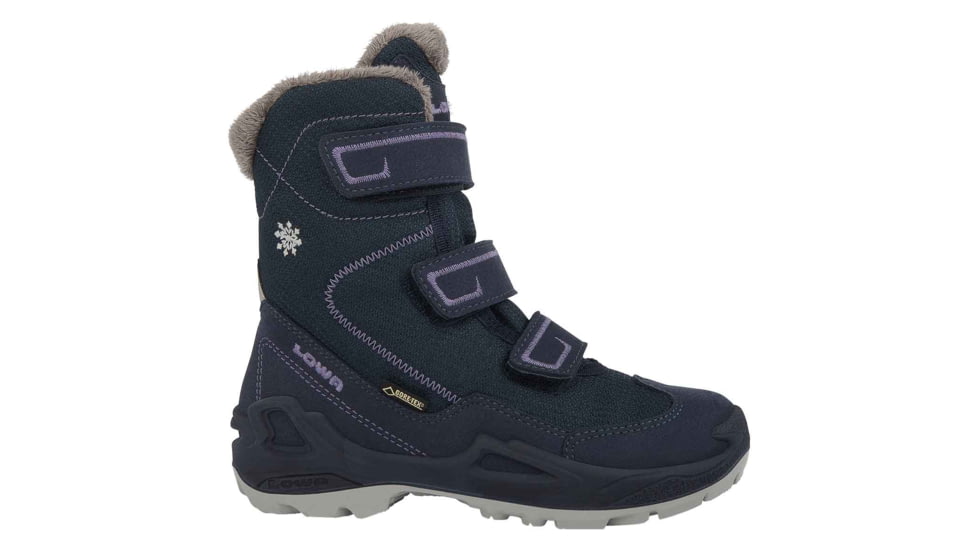 Lowa Milo GTX Hi Boot - Kids, Navy/Lilac, 40 EU, Medium, 6505406945-NAVLIL-M400