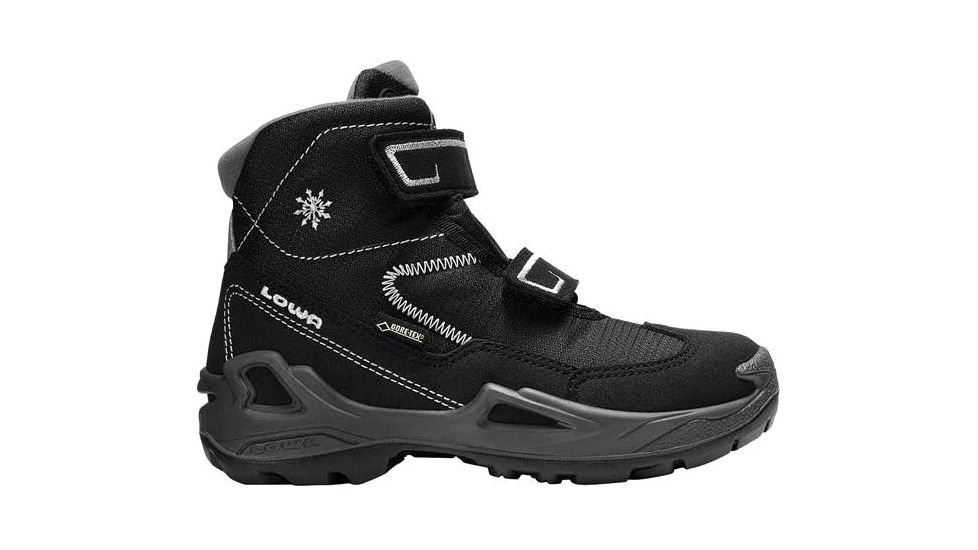 Lowa Milo GTX Mid Winter Boot - Kid's-Black/Light Gray-13 Kid