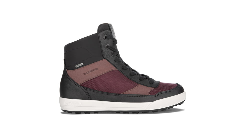 Lowa Moena GTX Winter Shoes - Womens, Black/Burgundy, 9 US, Medium, 3208219947-BLKBUR-9 US