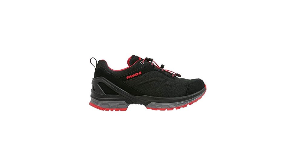 Lowa Onyx GTX Lo Hiking Shoe - Men's-Black/Red-Medium-9