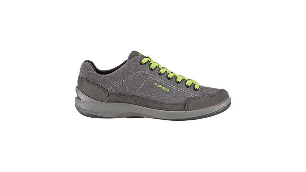 Lowa Pavo Casual Shoe - Men's-Asphalt/Green-Medium-10