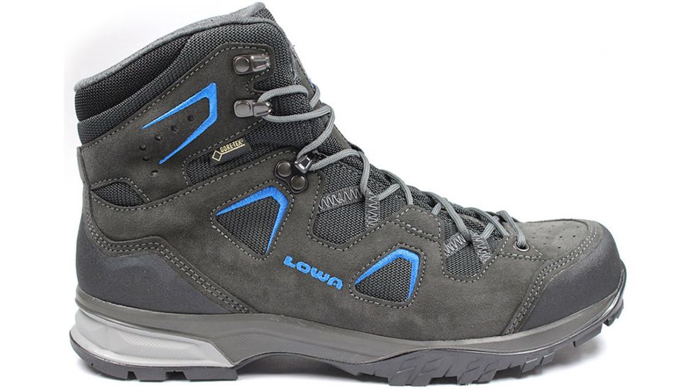 Lowa Phoenix GTX Mid Hiking Boot - Men's-Anthracite/Blue-8-Medium