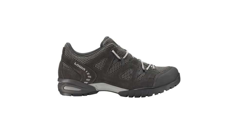 Lowa Phoenix Mesh Lo Hiking Shoe, Medium - Mens, Dark Gray/Gray, 8 2107279430-M080