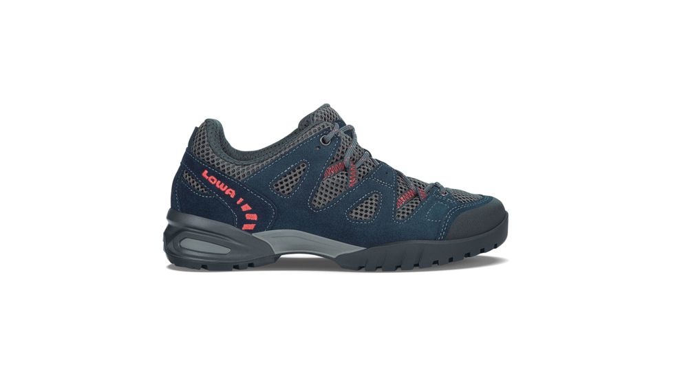 Lowa Phoenix Mesh Lo Hiking Shoe, Medium - Womens, Navy/Coral, 7 2207276925-M070