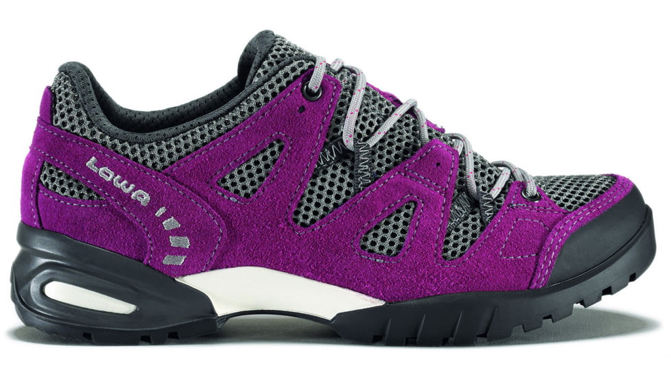 Lowa Phoenix Mesh Lo Hiking Shoe - Women's-Berry/Anthracite-Medium-6.5