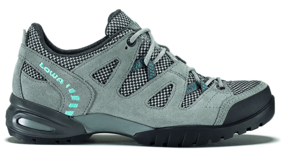 Lowa Phoenix Mesh Lo Hiking Shoe - Women's-Gray/Silver-Medium-6.5