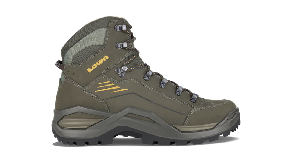 Lowa Renegade Evo LL Mid Hiking Boots- Men's, Olive/Mustard, 8, 197827013501