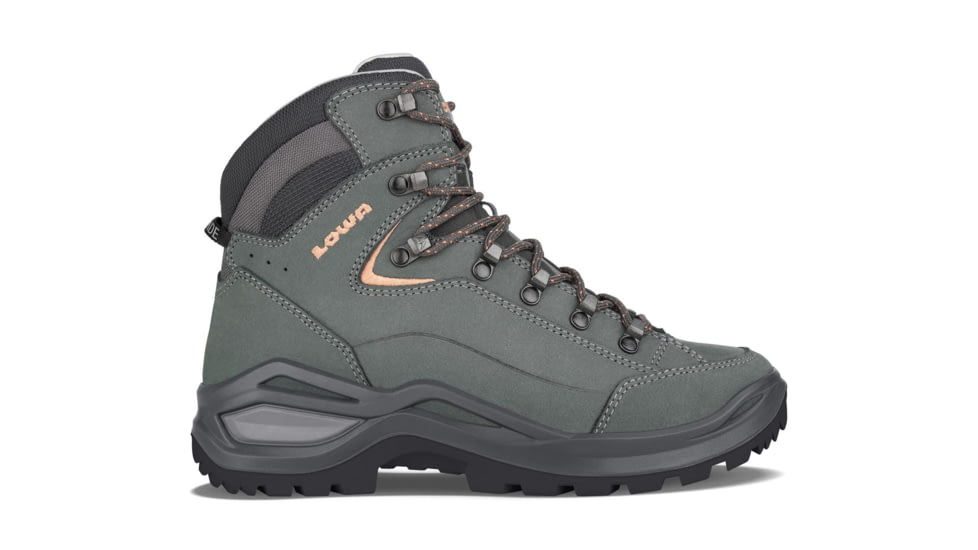 Lowa Renegade Evo LL Mid Hiking Boots - Women's, Graphite/Apricot, 10.5, 197827013723