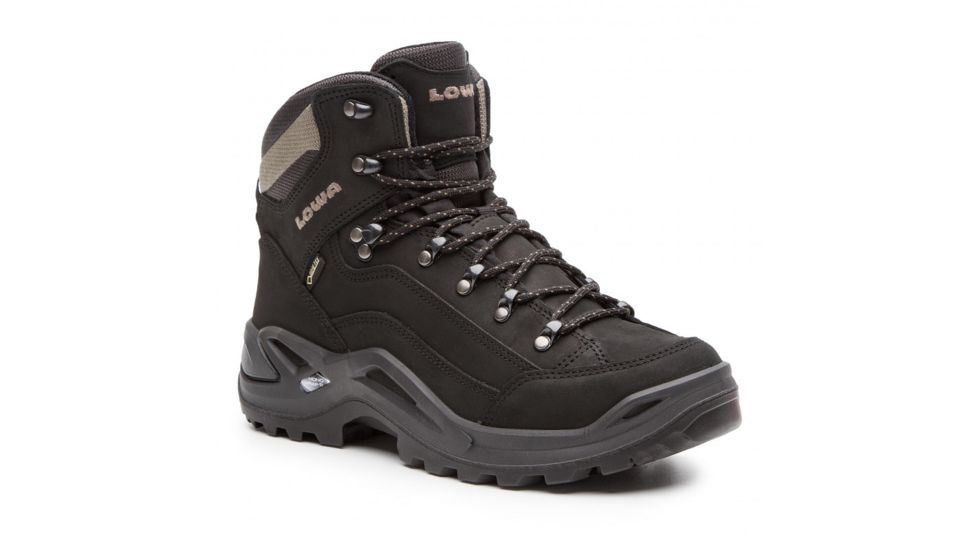 Lowa Renegade GTX Mid Hiking Shoes - Men's, Black/Pebble, 9 US, Medium, 3109459995-BLKPEB-9 US