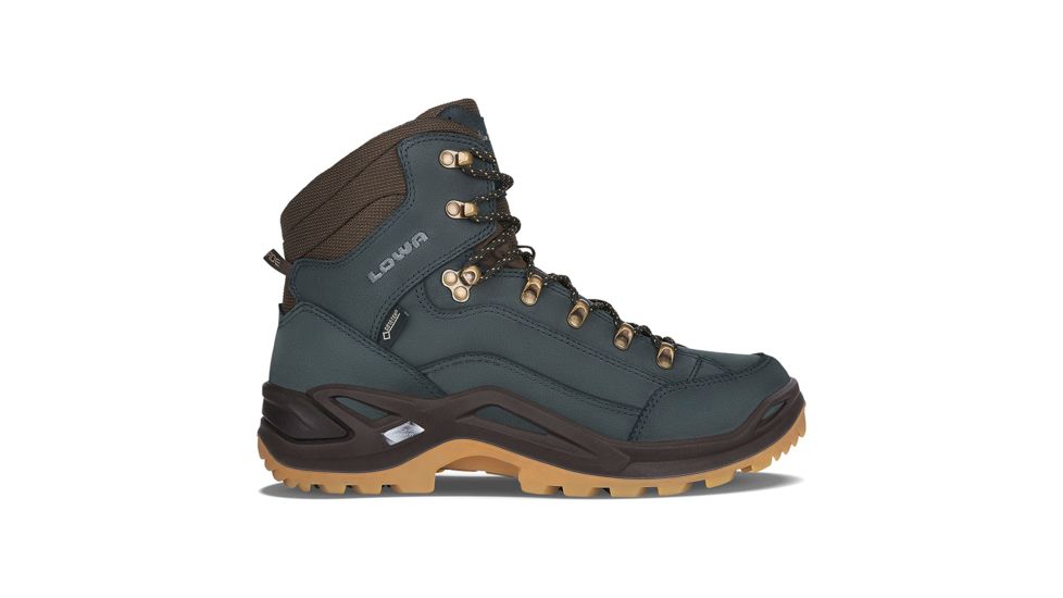 Lowa Renegade GTX Mid Hiking Shoes - Men's, Medium, 9 US, Navy/Honey, 3109456961-NAVHON-MD-9
