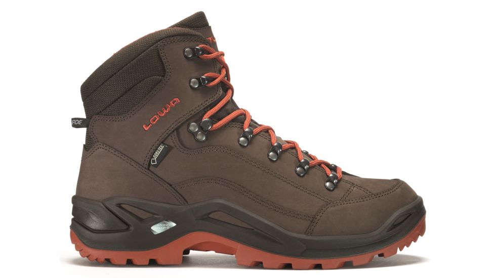 Lowa Renegade GTX Mid Hiking Boot - Men's, Espresso/Rust, Medium, 10.5 US, 206269