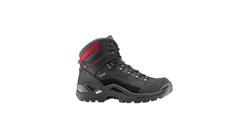 Lowa Renegade GTX Mid Hiking Boots, Black/Red, 14 3109459901