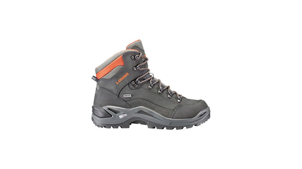 Lowa Renegade GTX Mid Hiking Shoes - Men's, Medium, 10.5 US, Grey/Rust, 3109459074-10.5