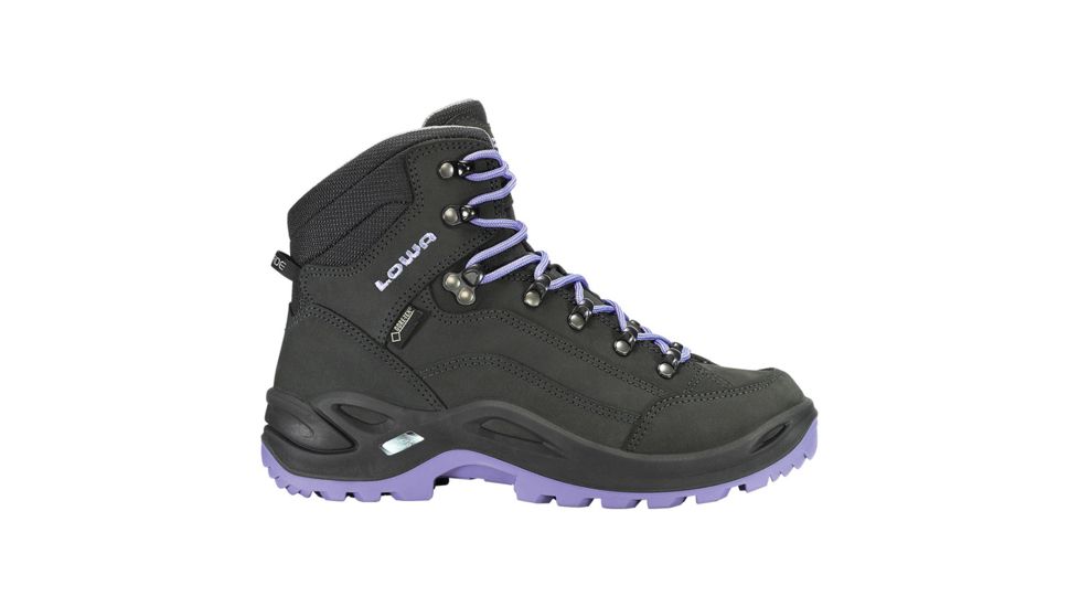Lowa Renegade GTX Mid Hiking Shoe - Womens, Anthracite/Lilac, 5.5 3209459745-M055
