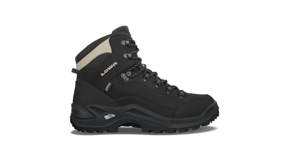 Lowa Renegade GTX Mid Hiking Shoes - Mens, Black/Pebble, 9 US, Medium, 3109459995-BLKPEB-9 US