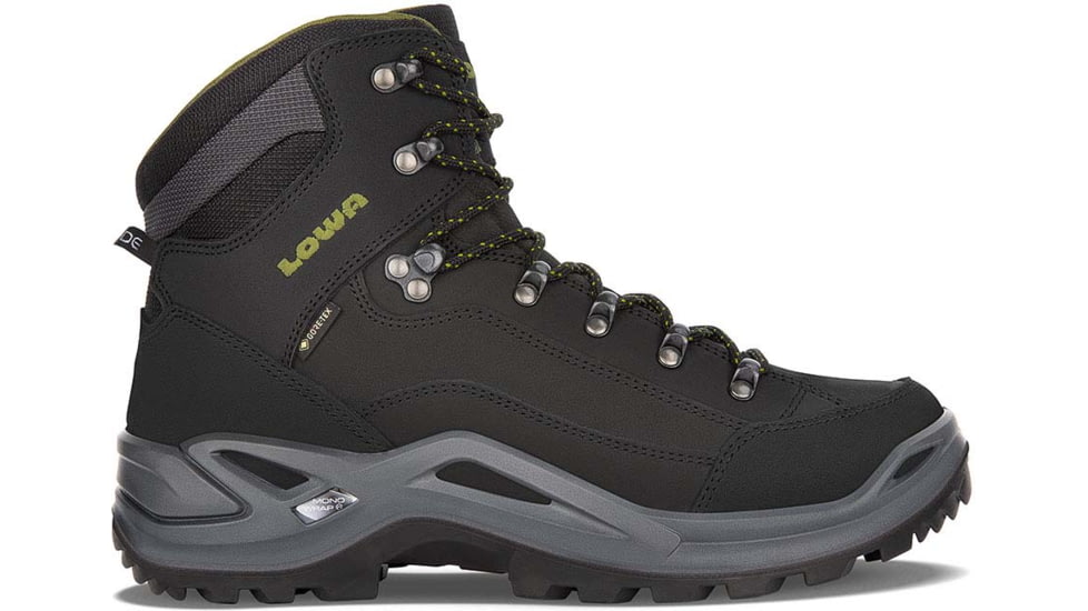 Lowa Renegade GTX Mid Shoes - Mens, Black/Olive, 12 US, Medium, 3109459948-BLKOLV-M-12